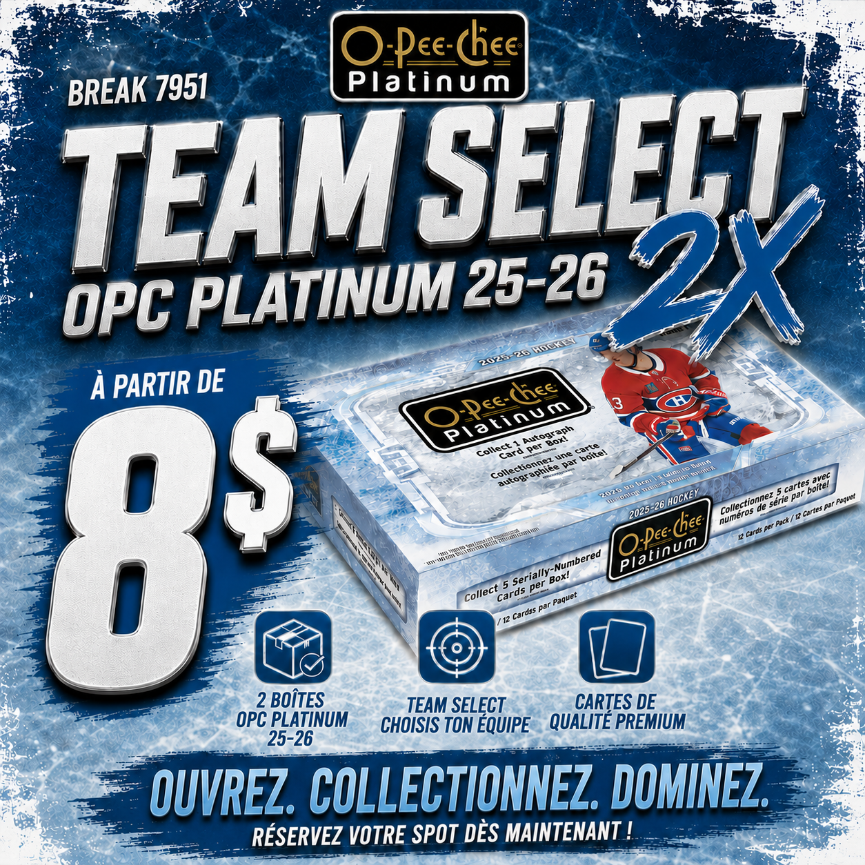TEAM SELECT #7956 // FAST BREAK 2X OPC PLATINUM 25-26