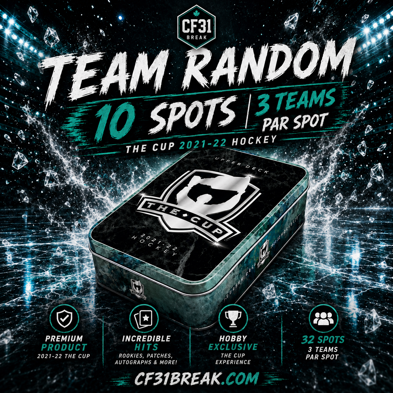 BREAK #8202 // 10 SPOTS 3 TEAMS CHAQUE // THE CUP 21-22