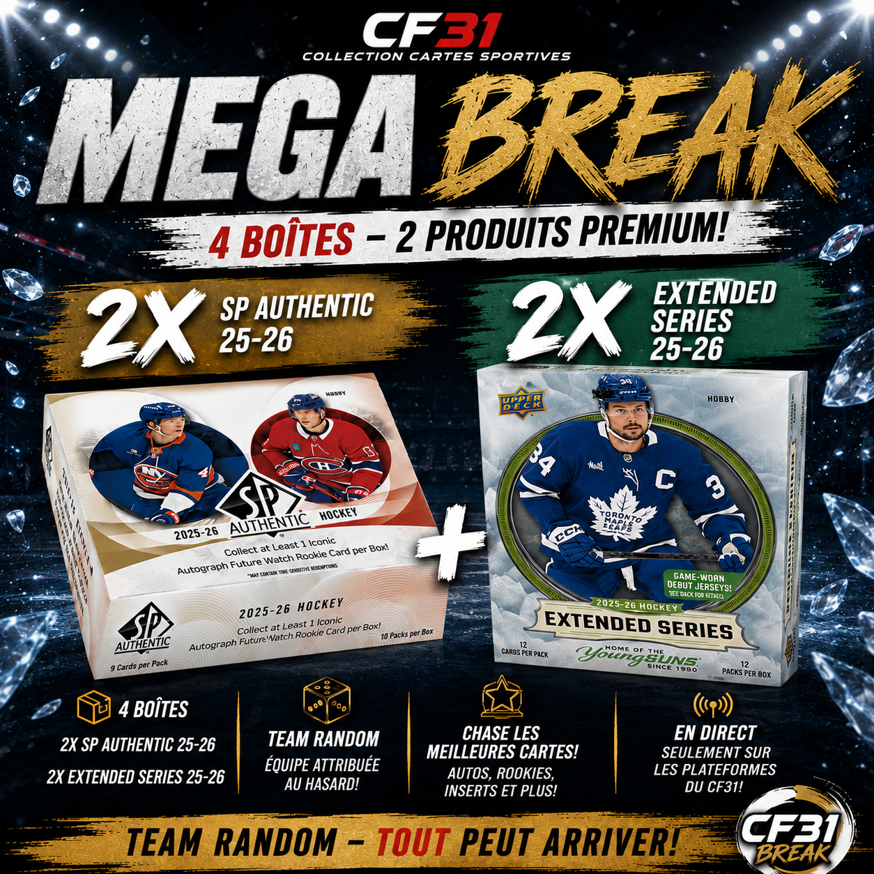 TEAM RANDOM BREAK #8038 // 2X SPA 25-26 + 2X EXTENDED SERIES 25-26