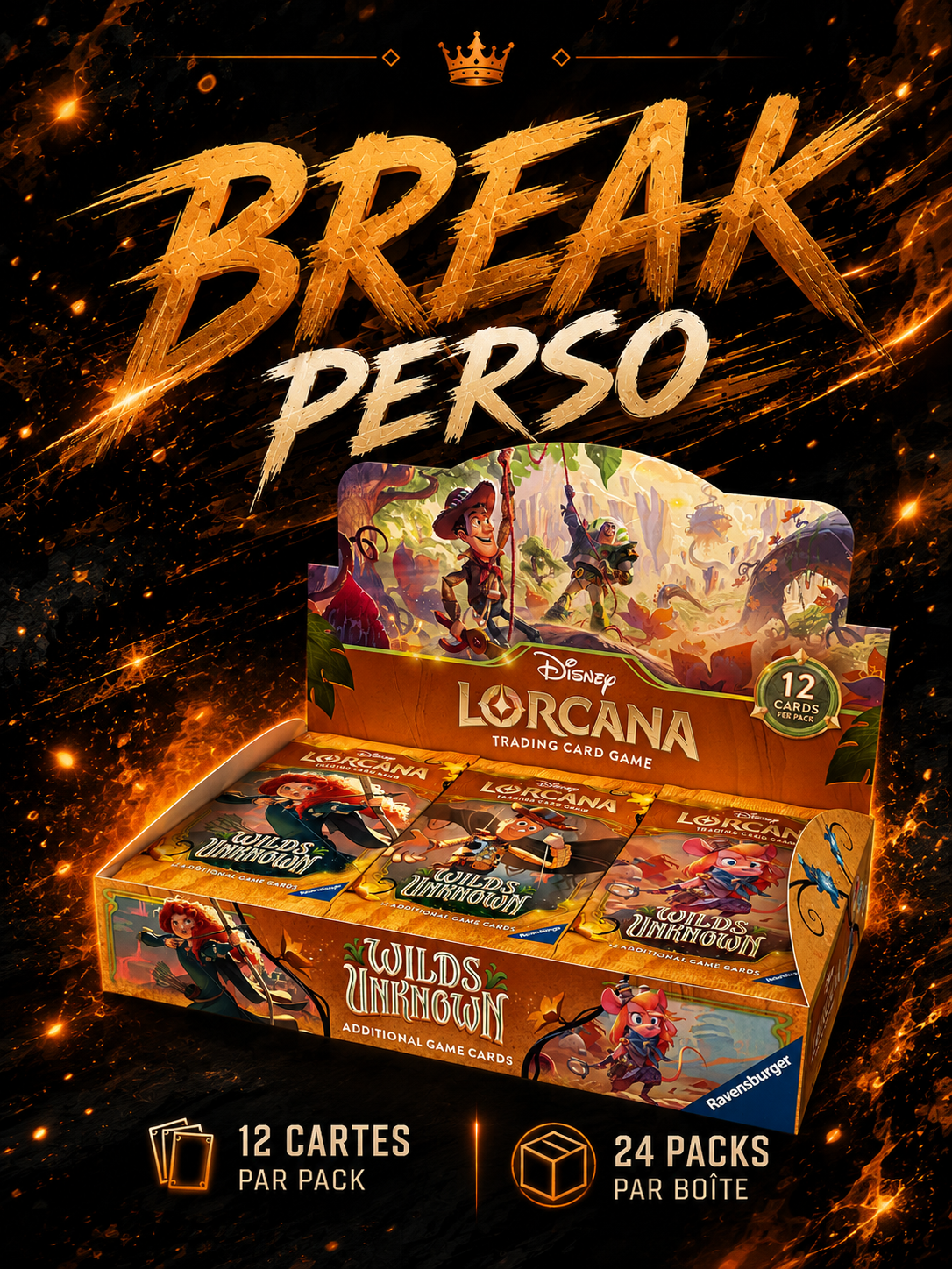 DISNEY LORCANA WILDS UNKNOWN BOOSTER BOX
