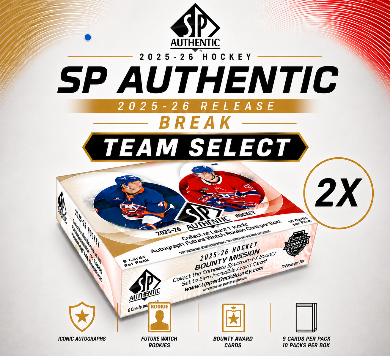 TEAM SELECT #8132 // 2X SP AUTHENTIC 25-26