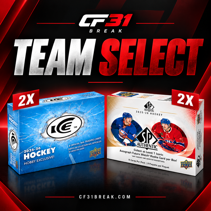 TEAM SELECT #9298 // 2X ICE 2025-26 + 2X SP AUTHENTIC 2025-26