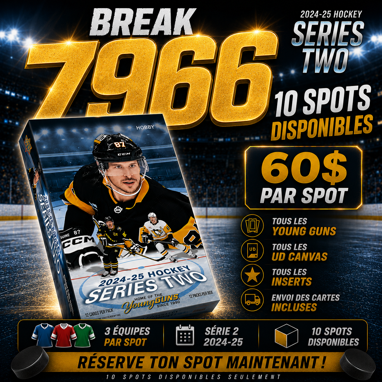 BREAK #7966 // 10 SPOTS 3 TEAMS PAR SPOT // SERIES 2 24-25