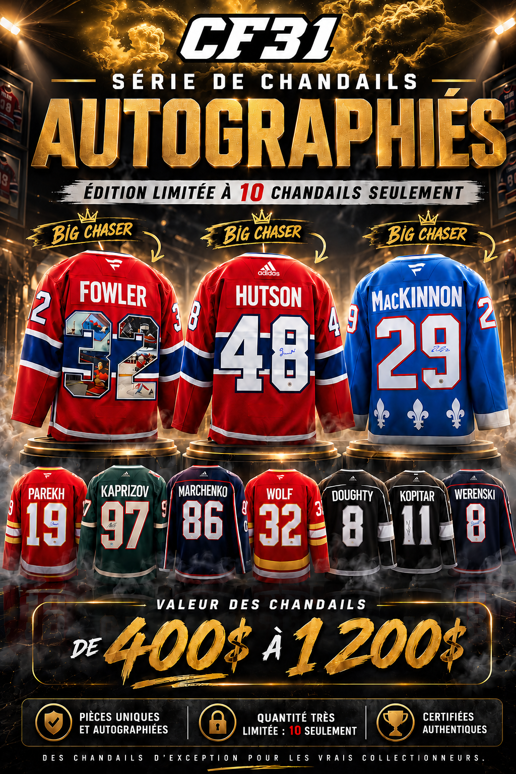 BREAK #8118 // 10 X CFBOX JERSEY AUTO ÉDITION LIMITÉE!