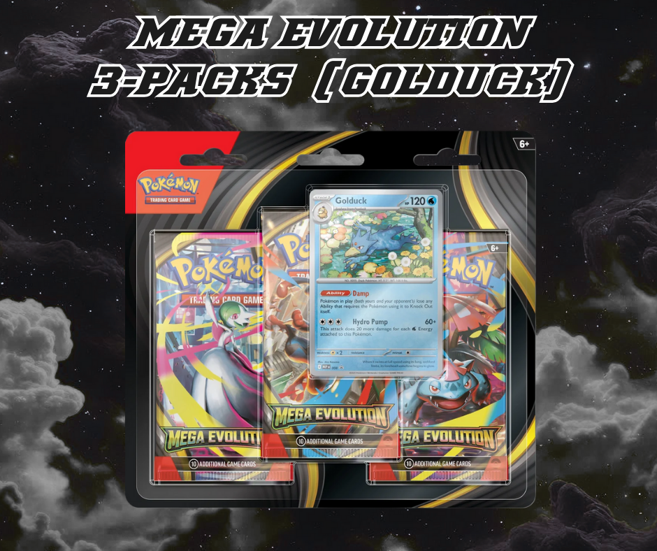Pokémon Mega Evolution 3-Packs Blister (GOLDUCK)
