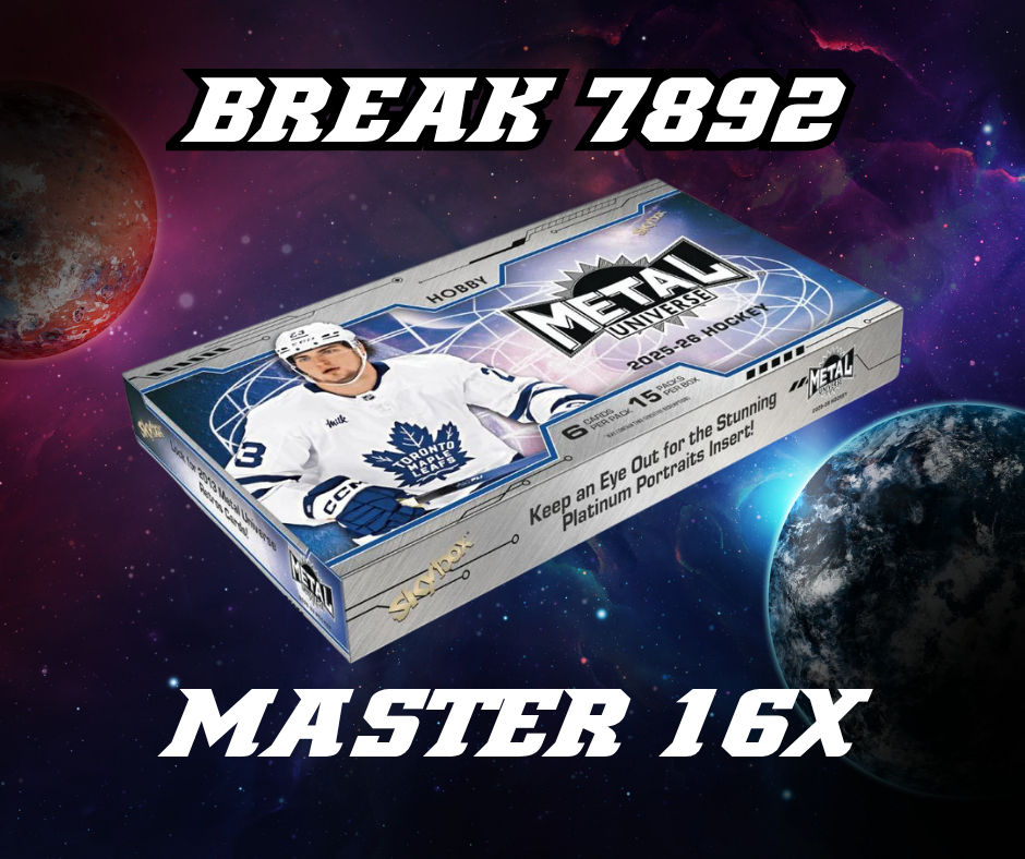BREAK #7892 // TEAM RANDOM MASTER CASE 16X SKYBOX METAL UNIVERSE 25-26