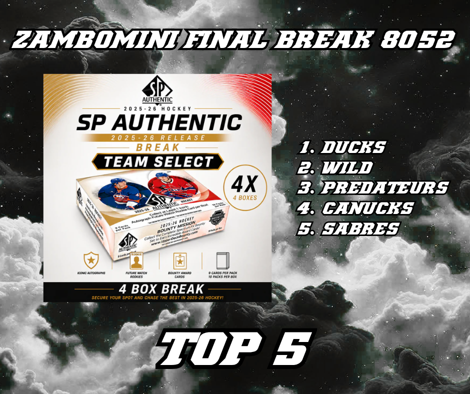 ZAMBOMINI FINAL BREAK 8052 TOP 5