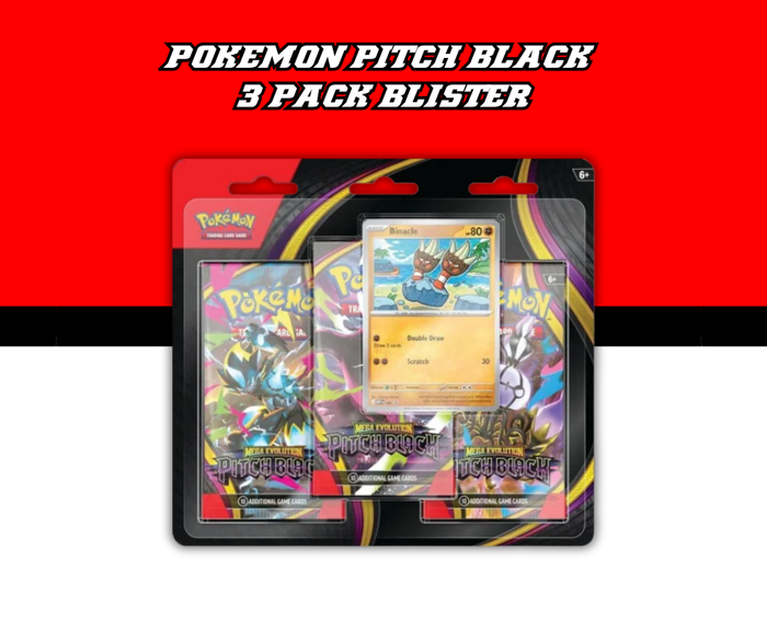 POKEMON PITCH BLACK 3 PACK BLISTER