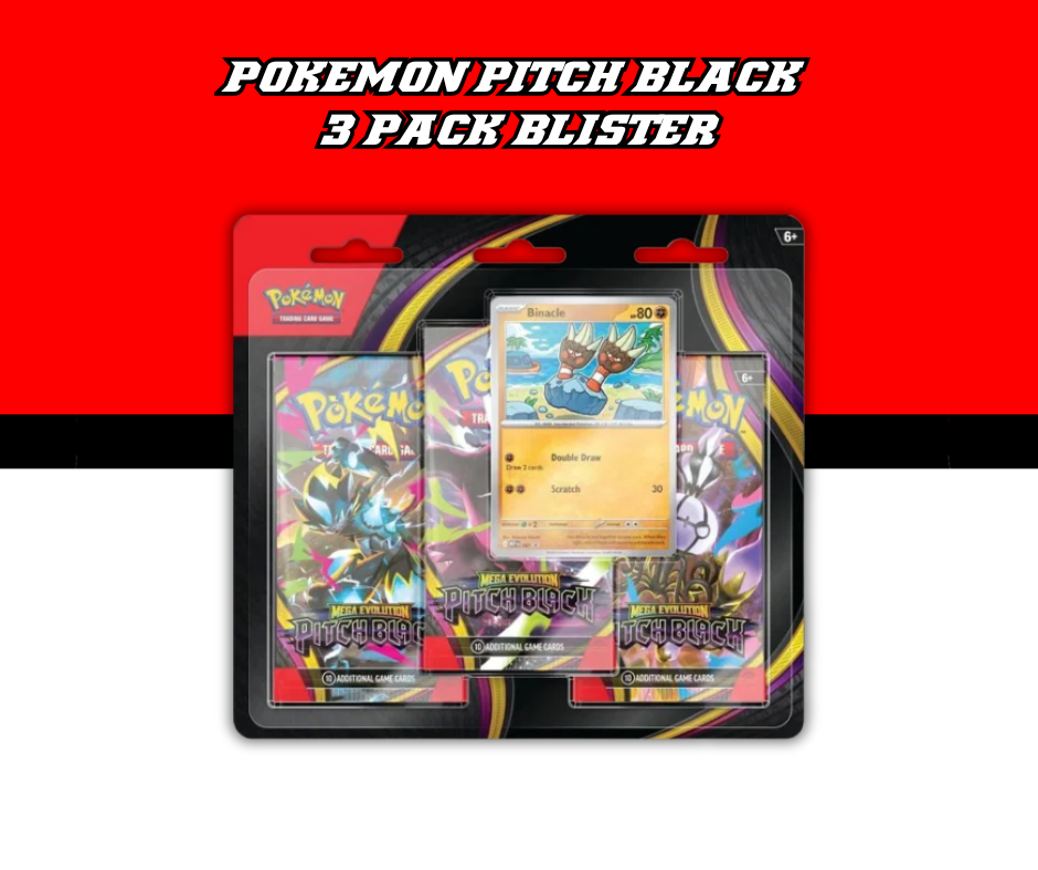 POKEMON PITCH BLACK 3 PACK BLISTER