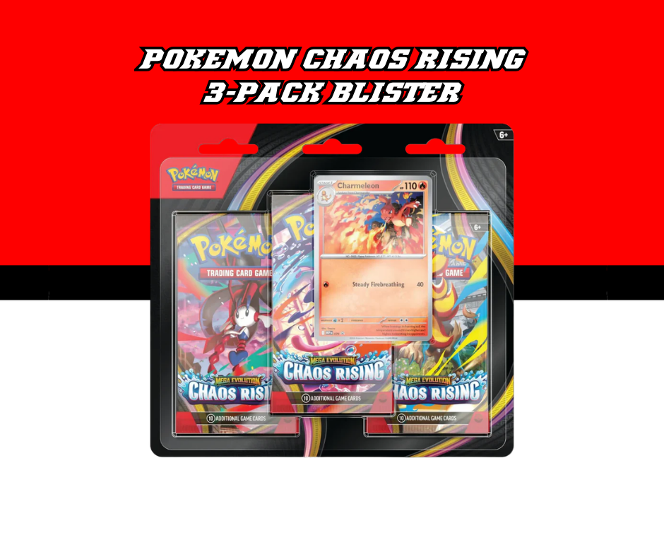 POKEMON CHAOS RISING 3-PACK BLISTER