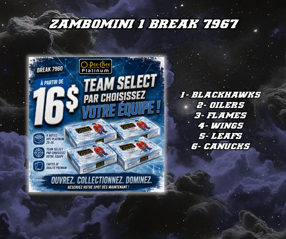 ZAMBOMINI #1 BREAK 7967 TOP 6