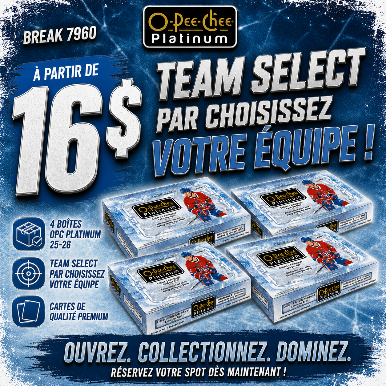 TEAM SELECT #7967 // 4X OPC PLATINUM 25-26